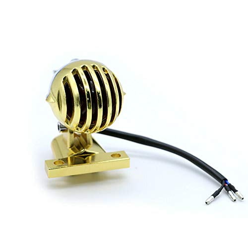 Gold Grille Tail Brake Light for Harley Cafe Racer Cruiser Chopper Electra Glide