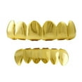 thumbnail image 1 of Gold Grillz Shiny Top & Bottom Teeth Combo, 1 of 1