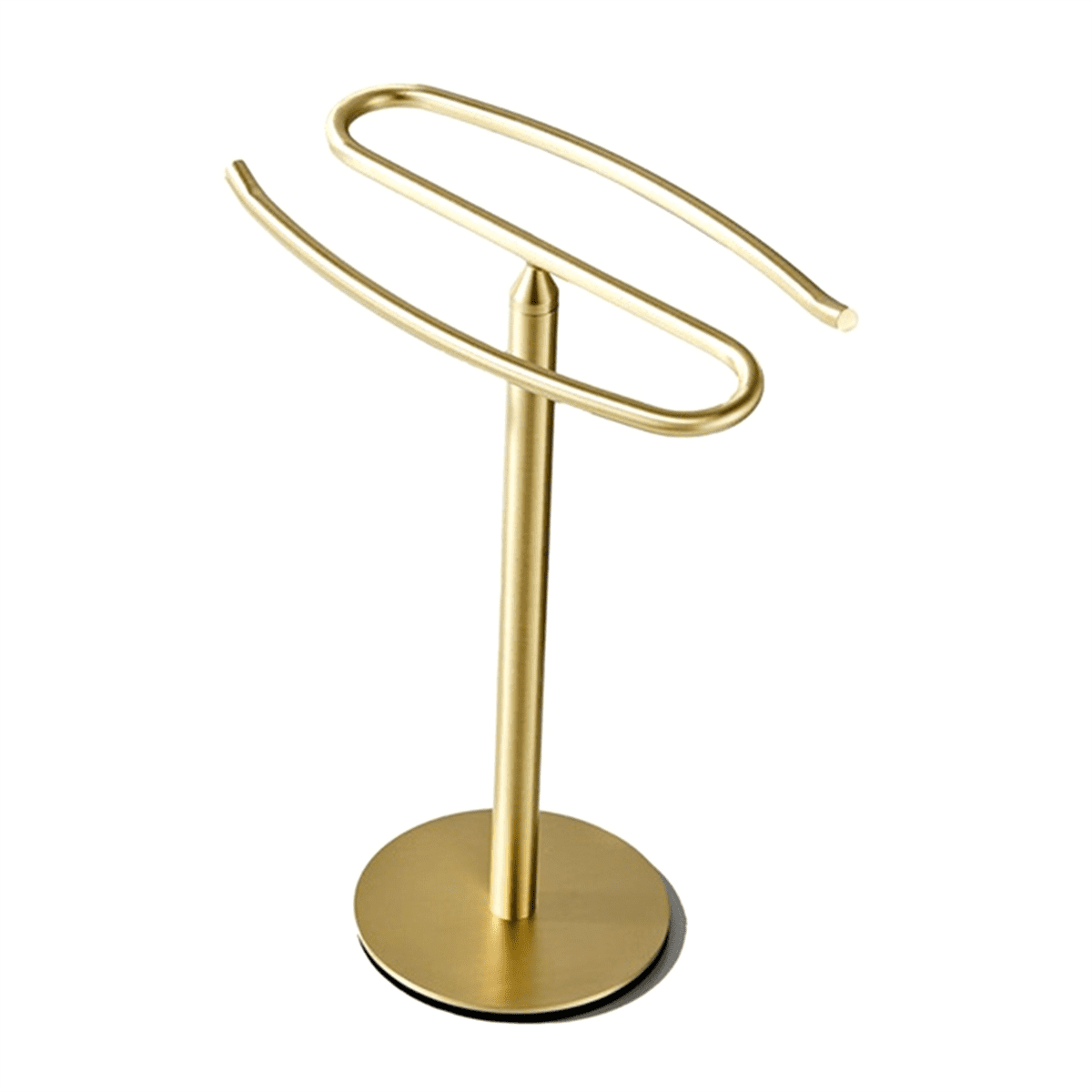 Gold Hand Towel Holder Stand FreeStanding Towel Rack Stainless Steel