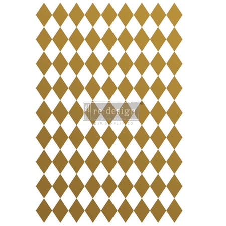 Gold Harlequin Redesign with Prima Transfer