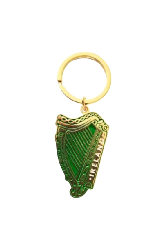 Gold Harp Keyring