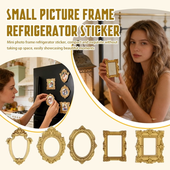 Gold Hollow Photo Frame, Gold Hollow Border Frame For Wall Mounting Tabletop Display, Home Office Living Room Bedroom Decor Gifts For Family Friends