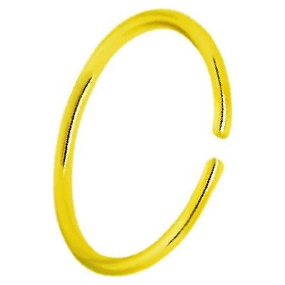 Gold IP or Surgical Steel Nose Ring or Cartilage Hoop with Comfort Round Ends