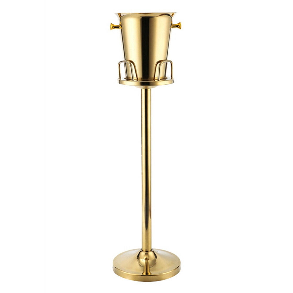 Gold Ice Bucket Rack, Champagne & Wine Bucket with Stand Stainless