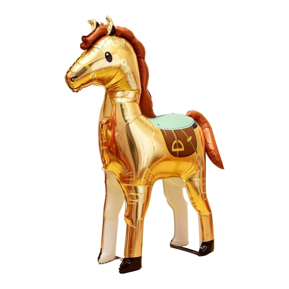 Gold Inflatable Horse Balloons Decorated Balloons For Party Festival Event Celebration Home Decor
