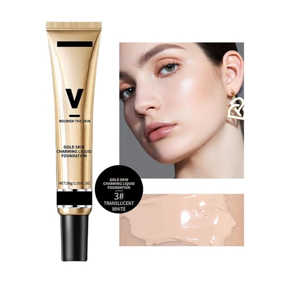 Gold-Infused Brightening Concealer Cream Lightweight Natural-Looking Oil-Controlling