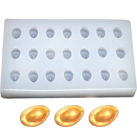 Gold Ingot Silicone Mold 3D Gold Ingot Baking Mold DIY Cake Decorating Tool Kitchen Bakeware Supply for Making Chocolate