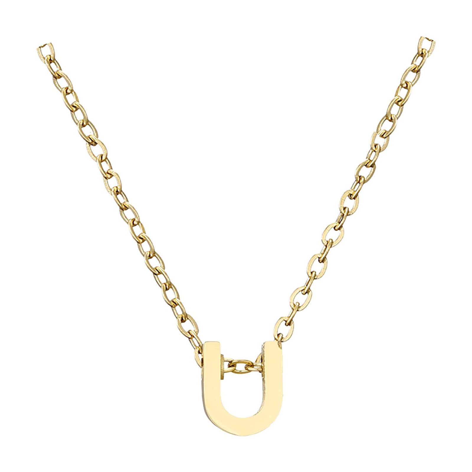 Gold Initial Necklaces For Women Gold Necklaces For Women A Z 26 ...