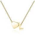 thumbnail image 1 of Gold Initial Necklaces for Women, 18K Gold Plated Heart Letter A-Z Initial Necklace Dainty Gold Necklace for Women Gold Jewelry Stocking Stuffers Teen Gifts Trendy Stuff Valentines Gifts[h7763], 1 of 2