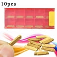thumbnail image 1 of Gold Inserts Cutter For MGEHR MGIVR Set Metalworking 10Pcs Slotting Practical, 1 of 7