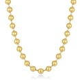 thumbnail image 1 of Gold Ion Plated Stainless Steel 10MM Ball Chain Necklace Jewelry - 30 Inch, 1 of 6