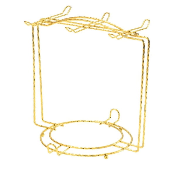 Gold Iron Wire Cup Hanger for Multi-Cup Storage, Quick Draining, Suitable for Kitchen, Office, and Bar