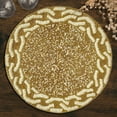 thumbnail image 1 of Gold Ivory White Beaded Placemats Set of 8 for Dining Coffee Table Scratch Heat Stain Resistant Charger Kitchen Decor Durable Tablemats - Fall Autumn Thanksgiving Holiday - 14 Inches, 1 of 8