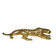 thumbnail image 1 of Gold Jaguar Resin Statue – Unique Modern Sculpture, Sleek & Stylish Decor Accent for Home, Office, or Gift for Contemporary Spaces & Art Lovers, 40”L x 7”W x 10”H, 1 of 13