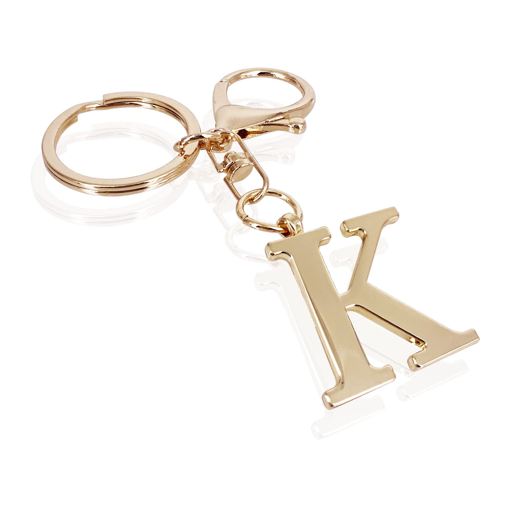 Key Chain K Gold Keychain,Letter K Keychains,for Women Men Purse Charms For ...