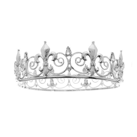 Gold King Crowns for Men Women, Metal Royal Prince Crown and Tiaras for Birthday Prom Party Hats Costume - style:style2