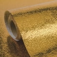 thumbnail image 1 of Gold Kitchen Backsplash Wallpaper Stickers Peel and Stick Aluminum Foil Contact Paper Self Adhesive Waterproof Oil-Proof Heat Resistant Wall Sticker for Countertop Drawer Liner, 1 of 6