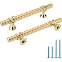 Gold Kitchen Cabinet Handles and Drawer Pulls, 3 3/4 inch Brass, 20Pack Cabinet Hardware