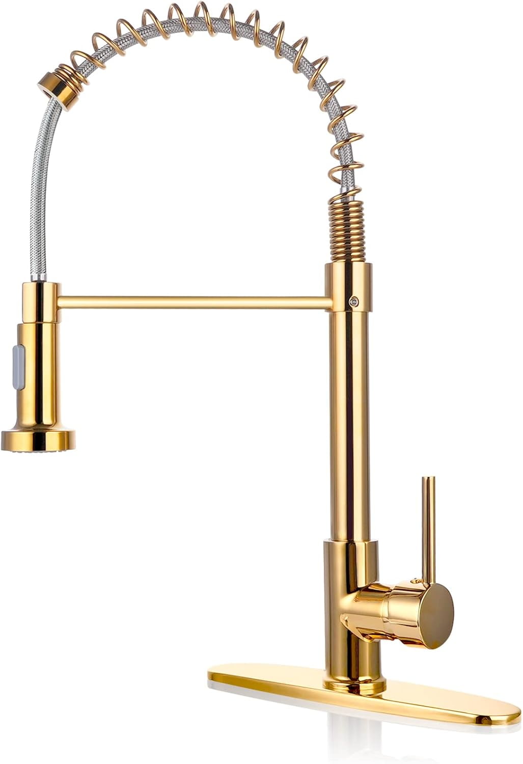 Gold Stainless Steel Pull Down Kitchen Faucet with Spray