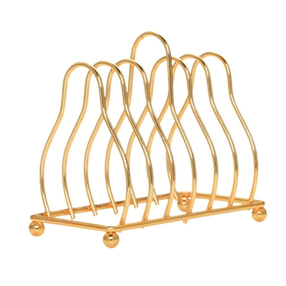 Gold Kitchen Iron Dish Rack Storage Draining Rack Triangles Shelf Countertop Storage Organizer 5.12X4.33X2.76 Inches 0.31 Lb Space Saving Dish Drying Rack