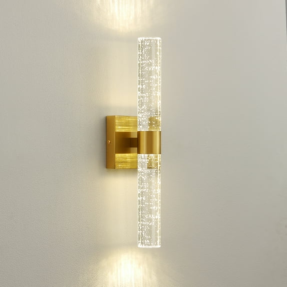 KAISITE Energy Efficient LED Gold Bedroom, Living Room Wall Sconce
