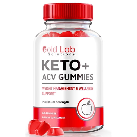 Gold Lab Solutions Keto + ACV Gummies, Gold Lab ACV Gummies for Advanced Weight Loss, Keto Plus ACV, All Natural Apple Cider Vinegar 1000MG, GoldLab Solutions Reviews (60 Gummies)