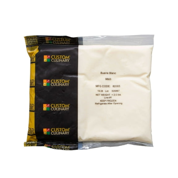Gold Label Beurre Blanc White Butter, 2 Pound Pouch -- 8 per case.