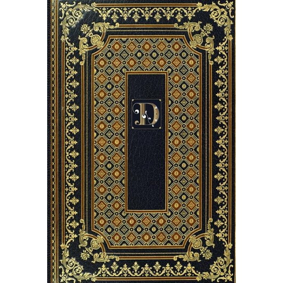 Gold Label Set of Journals Planners Diaries Notebooks Paperback Matte Finish Cover: Gold Label Monogram D Notebook: Vintage Design Leather Look Matte Cover Paperback 6x9" Notebook 160 pages (Paperback