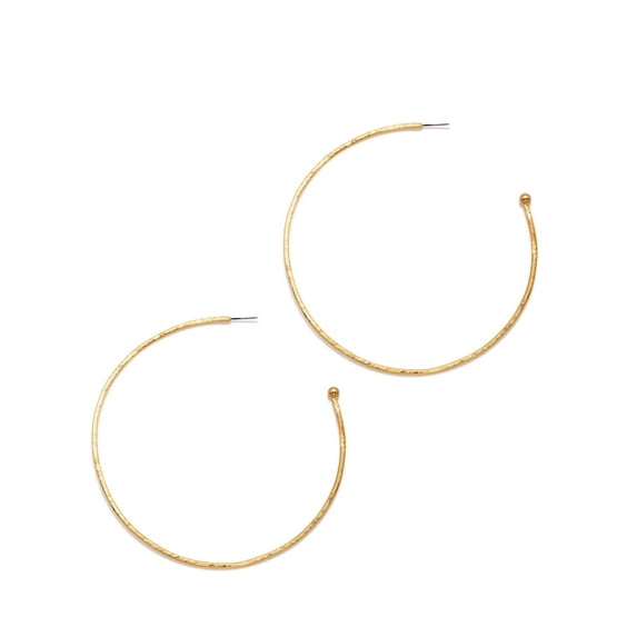 Gold Large Hooptastic Hoop Post Earrings