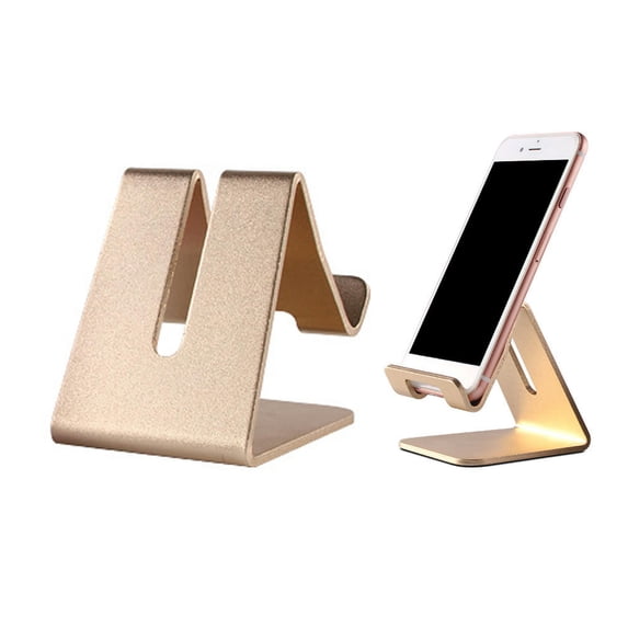 Gold Lazy Bracket Portable Tablet Cell Phone Stand Hands-free Anti Slip Aluminum Alloy Universal For Desk Solid Home Office