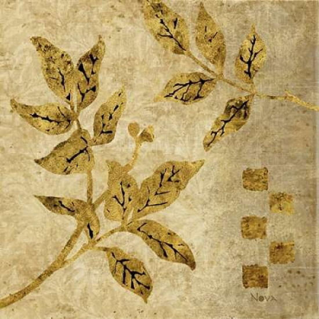 Gold Leaf Branches I Canvas Art - Studio Nova (24 x 24)