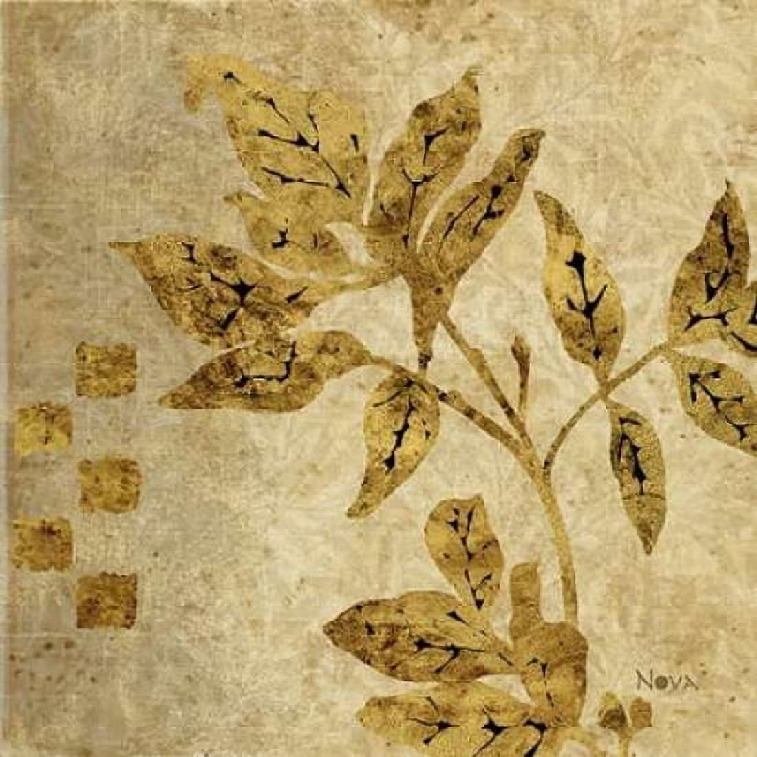 Gold Leaf Branches II Canvas Art - Studio Nova (24 x 24)