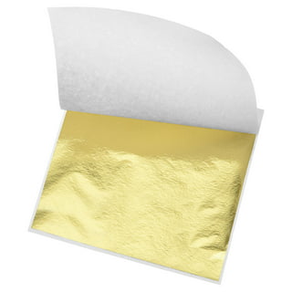 Genuine Gold Leaf Sheets 18K - by Barnabas Blattgold - 3.1 Inches - 25 Sheets Booklet - Loose Leaf