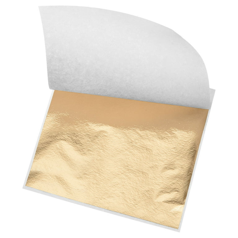Gold Leaf Foil Sheet Champagne Gold Leaf Paper 3.3 x 3.1inch for
