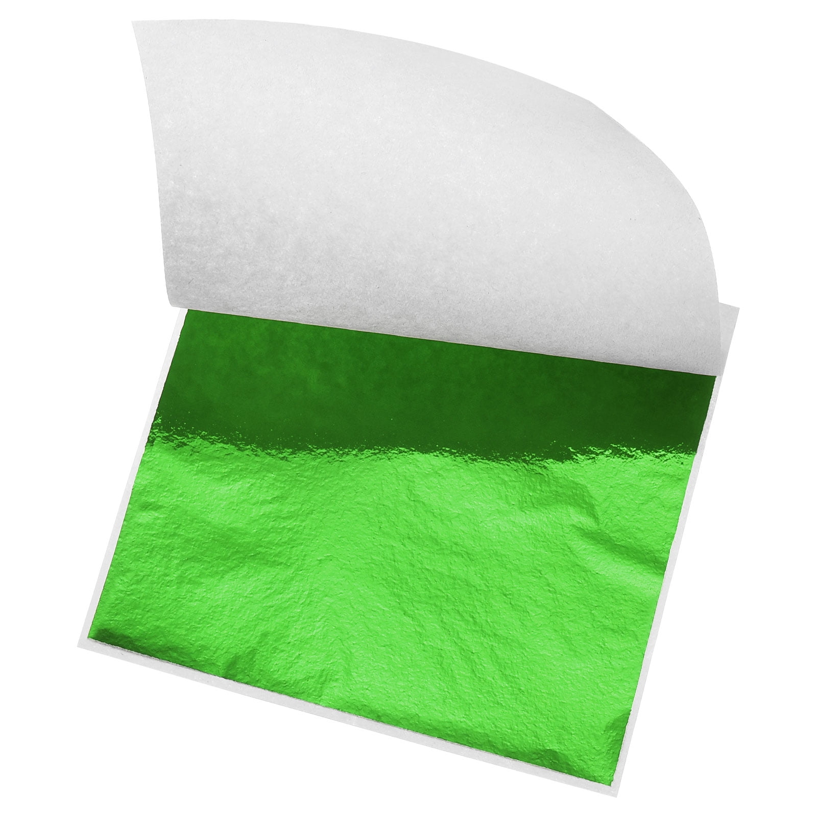 Kisangel 100pcs Metallic Foil Paper Sheets for Art Crafts Aluminum Foil  Paper Wrap Foil Candy Wrappers for Home Shop (Green)