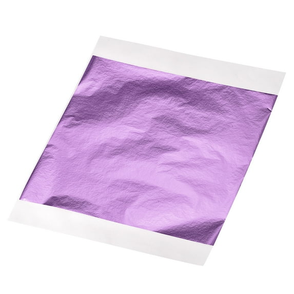 Gold Leaf Foil Sheet, Purple Leaf Papers, 5.3 x 5.1inch for Art Decoration, Sculptures, Painting, Pack of 100