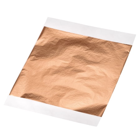 Gold Leaf Foil Sheet, Rose Golden Leaf Papers, 5.3 x 5.1inch for Art Decoration, Sculptures, Painting, Pack of 100