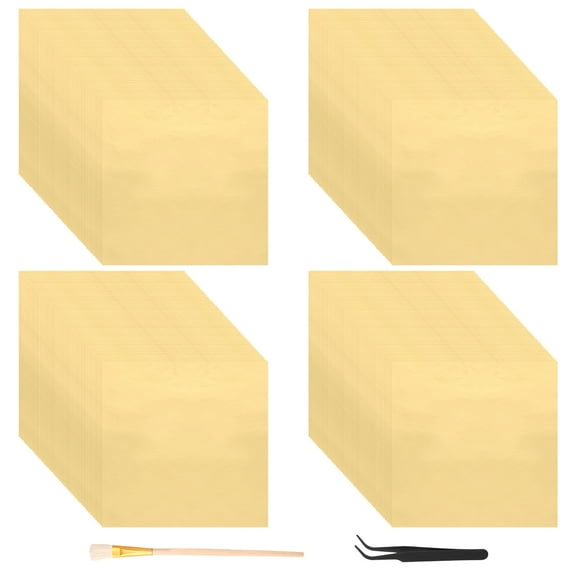 Gold Leaf Sheets Vibrant Color Gold Foil Sheets Easy to Use Embossing Foil Sheets Soft Foil Craft Sheets Metallic Leaf Sheets for DIY Art Decoration Nails Handicrafts