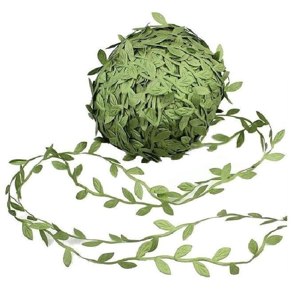 Gold Leaves Leaf Ribbon Trim Rope - 20 Yards - for DIY Craft Party ...