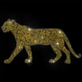 thumbnail image 1 of Gold Leopard Rhinestone Iron on Hotfix Animal Patterns Heat Transfer Decal Bling Rhinestone Decals Heat Transfer Patch Clothing Repair Applique for T-Shirt DIY Gold, 1 of 7