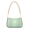thumbnail image 1 of Gold Leopard Teal Green Womens Chain Shoulder Bag Tote Handbag Clutch Hobo Purse with Zipper for Travel Casual, 1 of 7