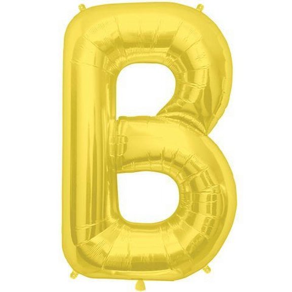 Gold Letter B 34 Inch Foil Balloon