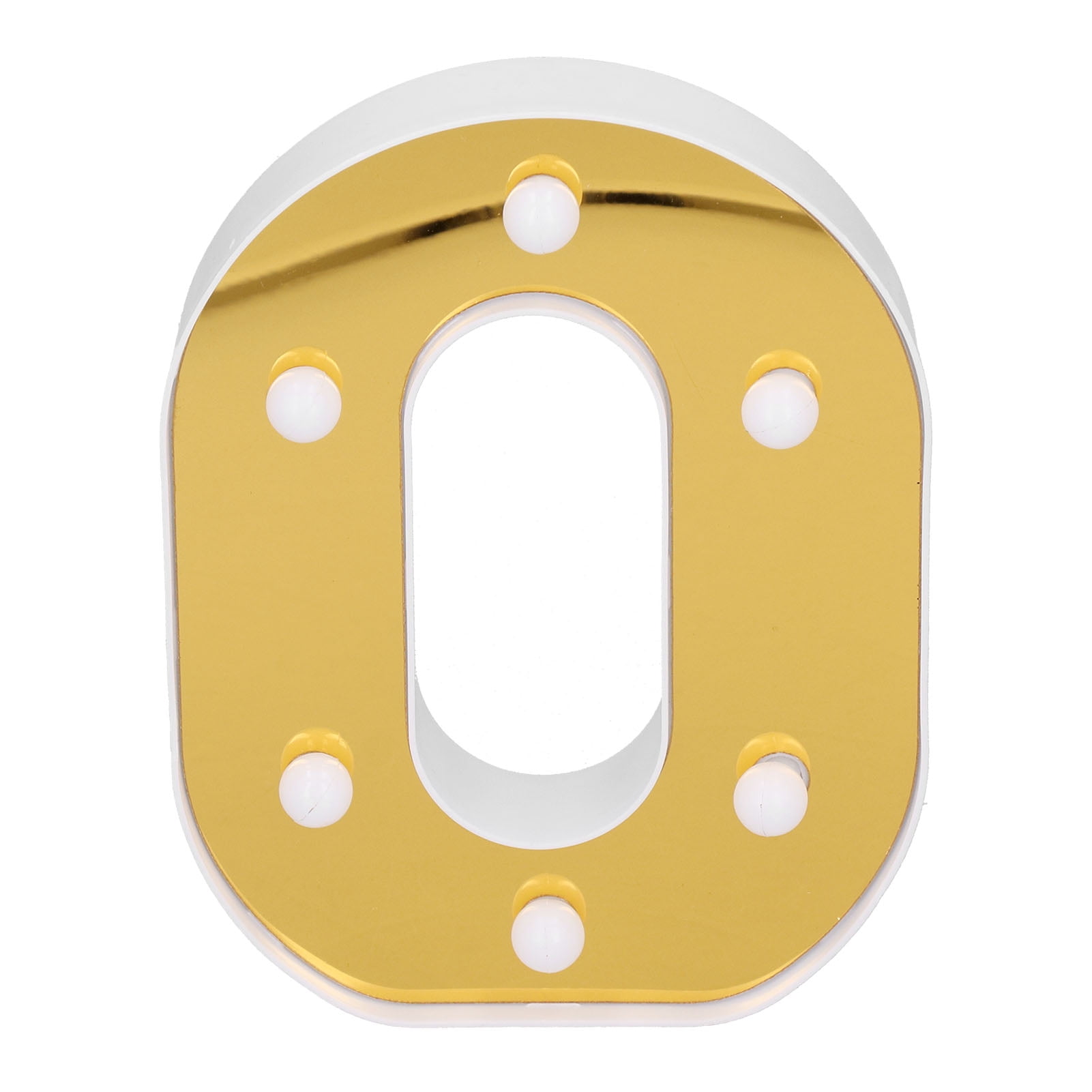 Gold Letter O Sign Lamp LED Alphabet Lamp for Bedroom Wedding Birthday ...