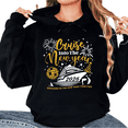 thumbnail image 1 of Gold Letter and Ship 2026 Cruise Theme Graphic softness Casual Tee T Shirt Tops Hooded long-sleeved Black S-2XL, 1 of 7