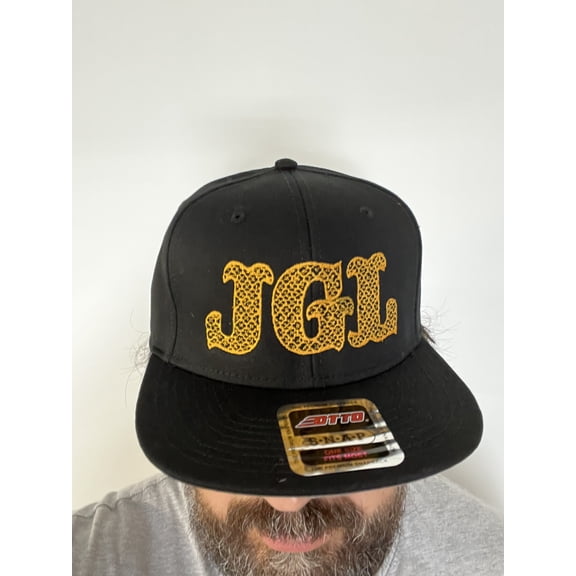 Gold Letters JGL hat Very Special edition custom embroidery hat