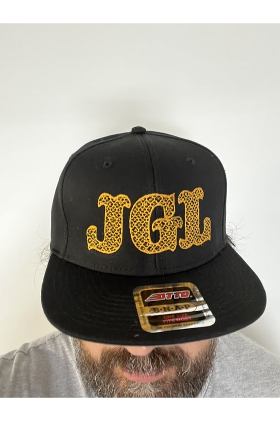 Gold Letters JGL hat Very Special edition custom embroidery hat