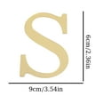 thumbnail image 1 of Gold Letters for Wall Stickers Gifts, Acrylic Mirror Decal Wall Decor Stickers, Acrylic Wall Stickers, 26 Letters DIY 3D Wall Decor for Living Room, Bedroom, and Home Office, 1 of 3