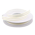 thumbnail image 1 of Gold-Lined Satin Edge Organza Ribbon, 3/8-Inch, 25-Yard - White, 1 of 3