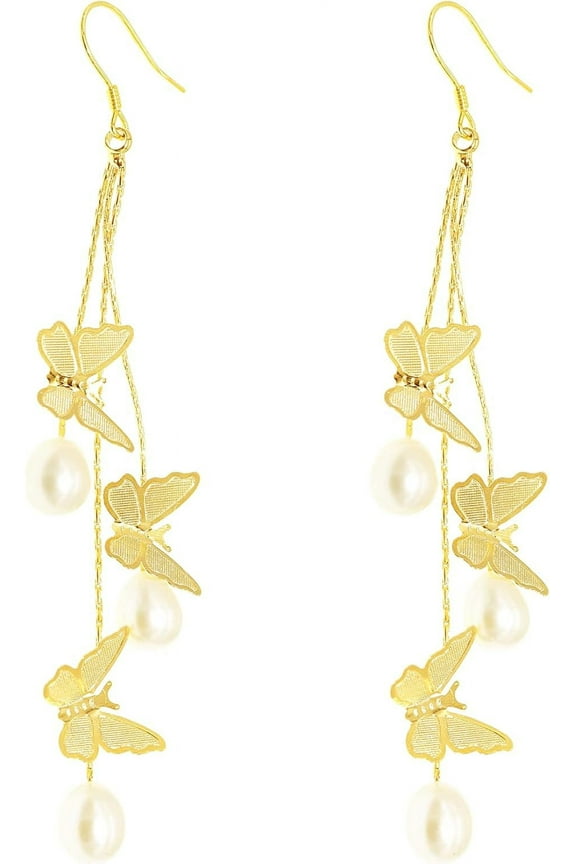 Gold Long Chain Threader Earrings For Women - Fashion Statement Drop Dangle Thread Earrings Jewelry Gift[Z6850]