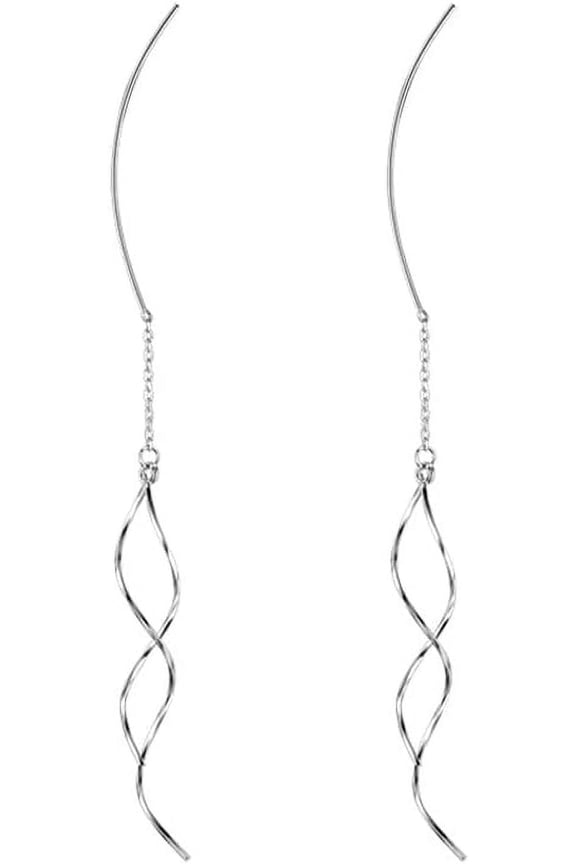 Gold Long Chain Threader Earrings For Women - Fashion Statement Drop Dangle Thread Earrings Jewelry Gift[Z6857]
